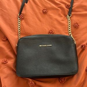 Michael Kors black cross body purse